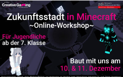 Online Workshop: Zukunftsstadt in Minecraft vom 10-11 Dezember 2022